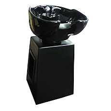 Basin on pedestal