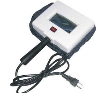 Analysis light with blackout hood