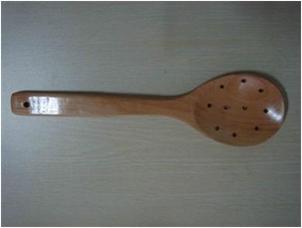 Wooden spoon for stones