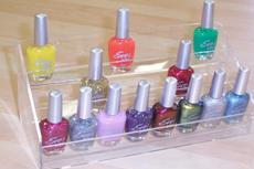 Acrylic nail polish display