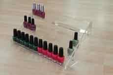 Counter acrylic nail display with 5 shelves