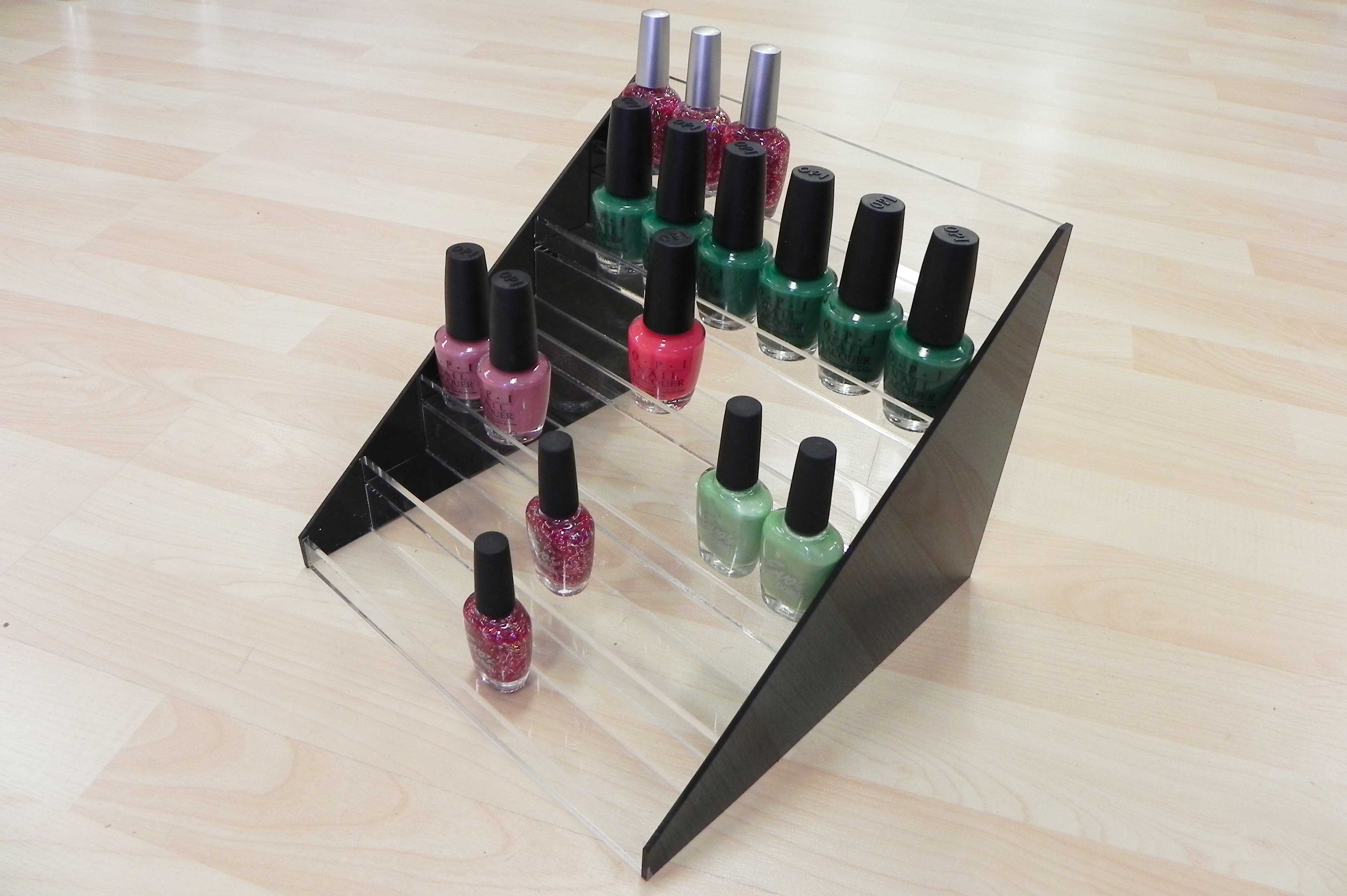Salon equipment acrylic nail polish displays for counter or wall.