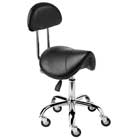 Black Saddle Seat Stool - #CAPQ808B