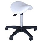 #capa092W White beauty salon saddle stool