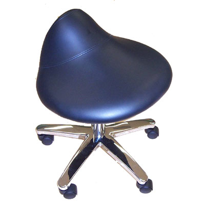 Large saddle stool with gas lift