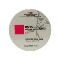 NOVACOLOR POWDER LIGHTENER  Permanent intense colour, Pink (De Lorenzo)
