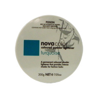 NOVACOLOR POWDER LIGHTENER  Permanent intense colour, Turquoise (DeLorenzo)