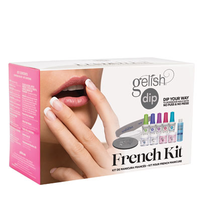 French starter kit with Gelish Dip Powders and set of accessories